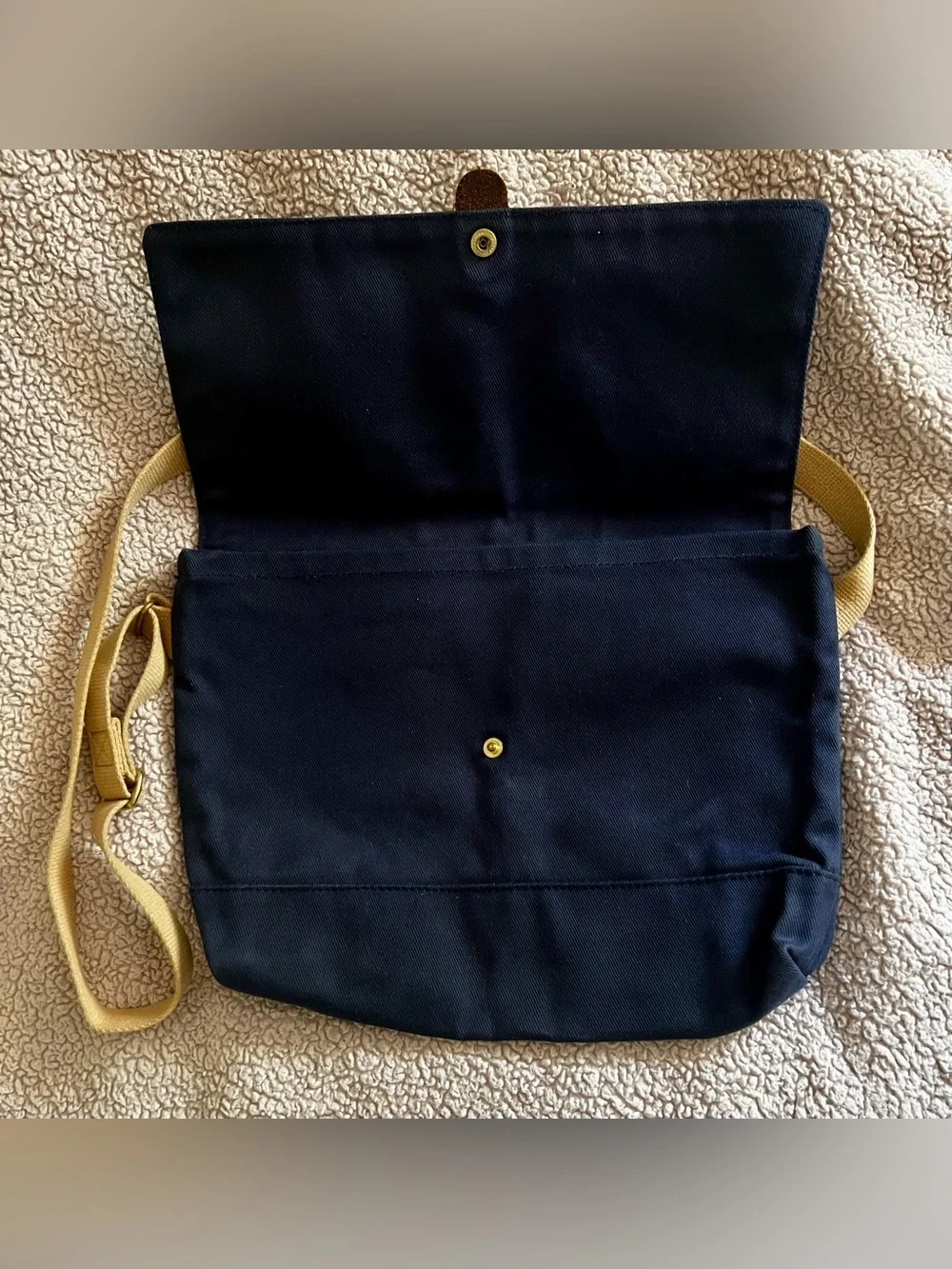 Archival Clothing - “Flap Musette” Waxed Canvas Messenger Bag
